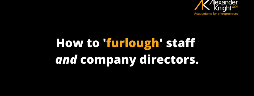 How to furlough staff and company directors